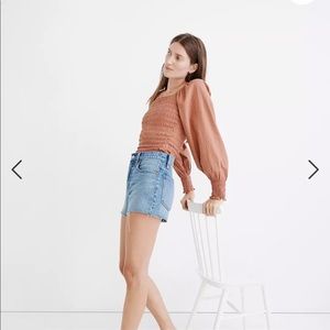NWT Madewell SZ 8 The Perfect Jean Short in Burnett Wash: